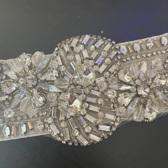 Monique Lhuillier Crystal Wedding Belt main image 4